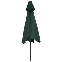 Garden Parasol Green Polyester 9.8 ft diameter Tiltable