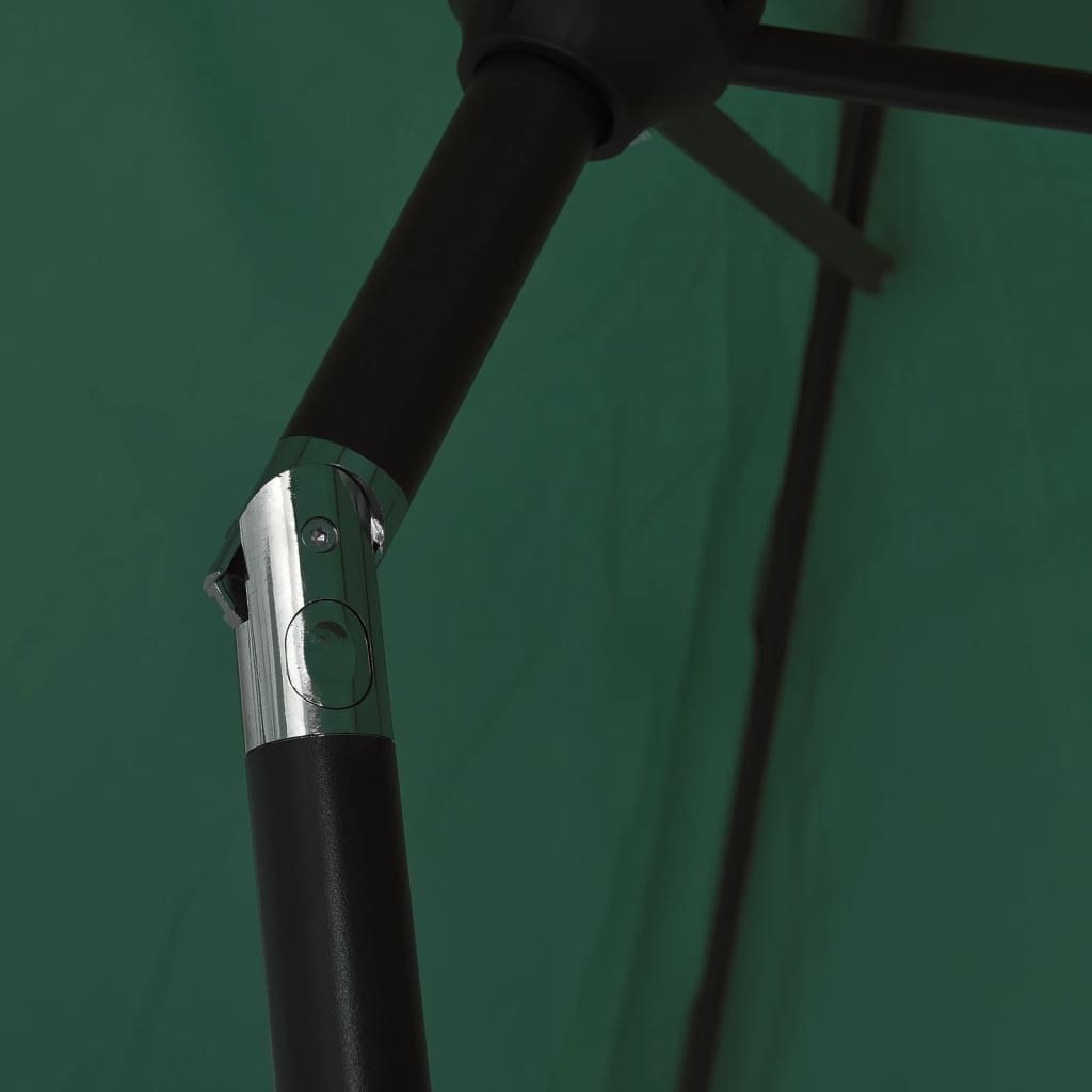 Garden Parasol Green 9.8' Steel Pole