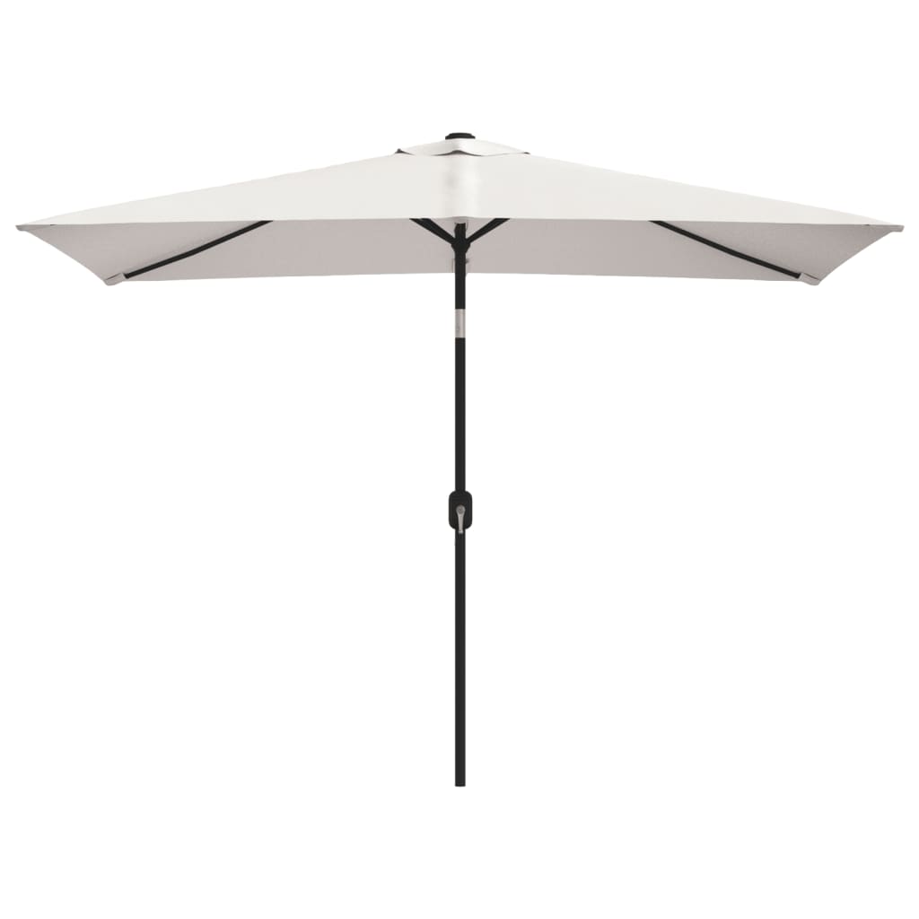 Garden Parasol 78.7x118.1 Sand White Rectangular