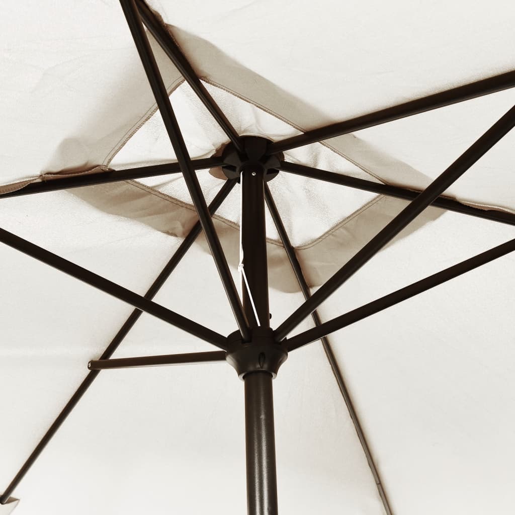 Garden Parasol 78.7x118.1 Sand White Rectangular