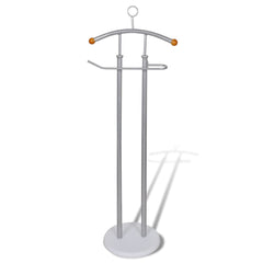 Valet Stand Silver Grey Heavy Duty Iron Frame 16.9 x 11.0 x 44.5 in