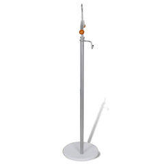 Valet Stand Silver Grey Heavy Duty Iron Frame 16.9 x 11.0 x 44.5 in