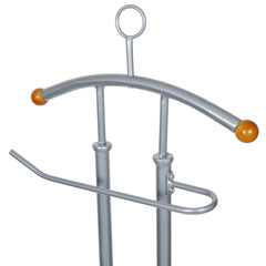 Valet Stand Silver Grey Heavy Duty Iron Frame 16.9 x 11.0 x 44.5 in