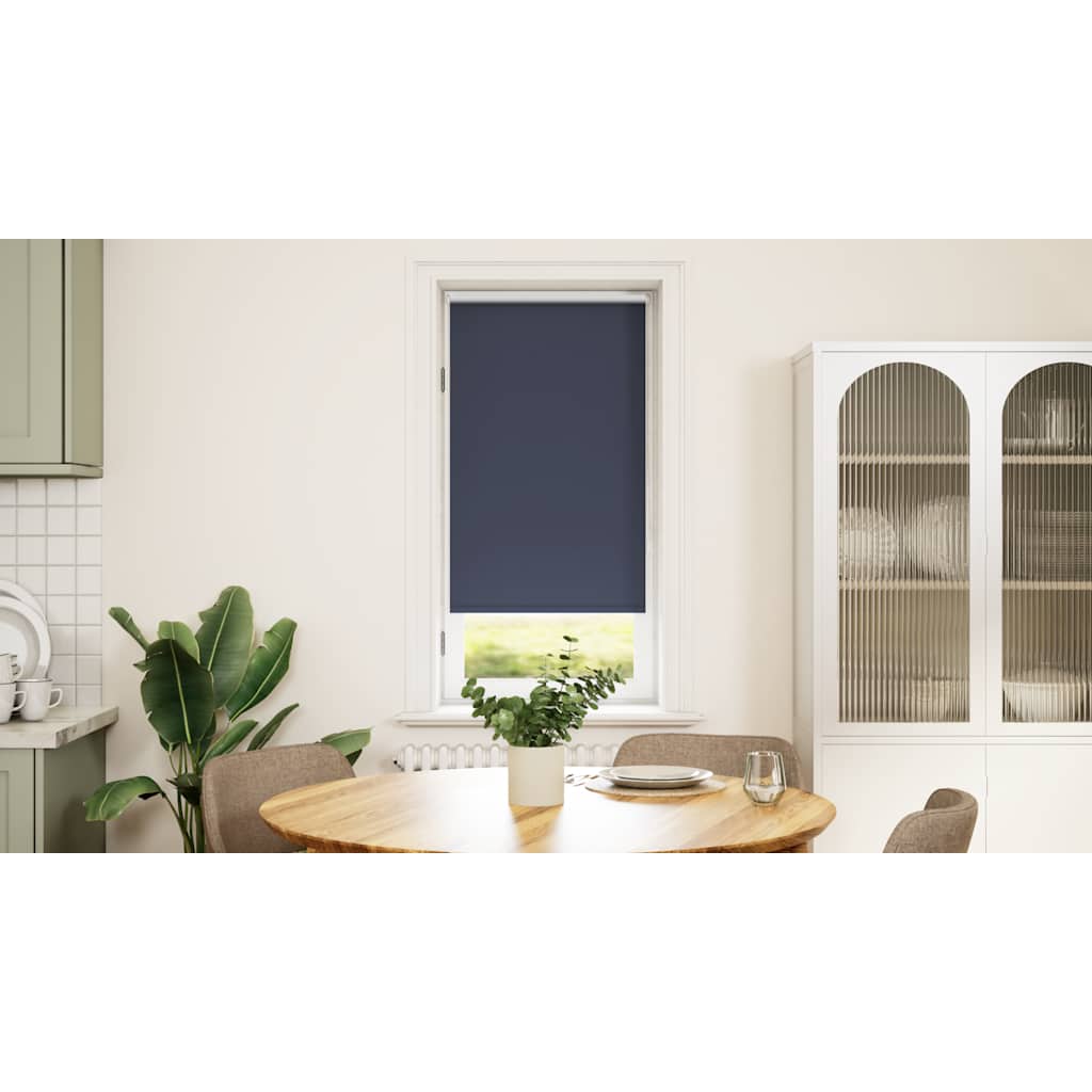 Roller Blind Blackout 15.7x39.4 Gray