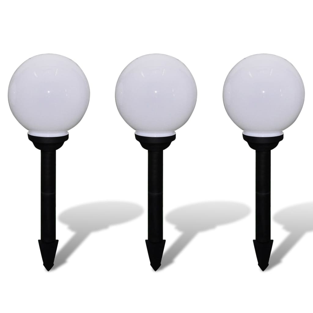 Outdoor Pathway Lamps 3 pcs LED 7.9 with Ground Spike