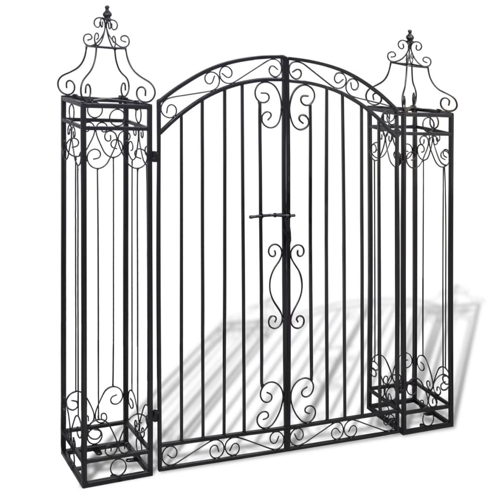 Ornamental Garden Gate Wrought Iron 4'x8x4' 5