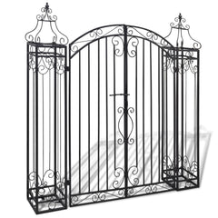 Ornamental Garden Gate Wrought Iron 4'x8x4' 5