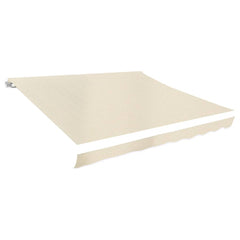 Awning Top Sunshade Canvas Cream 13.1'x9.8' (Frame Not Included)