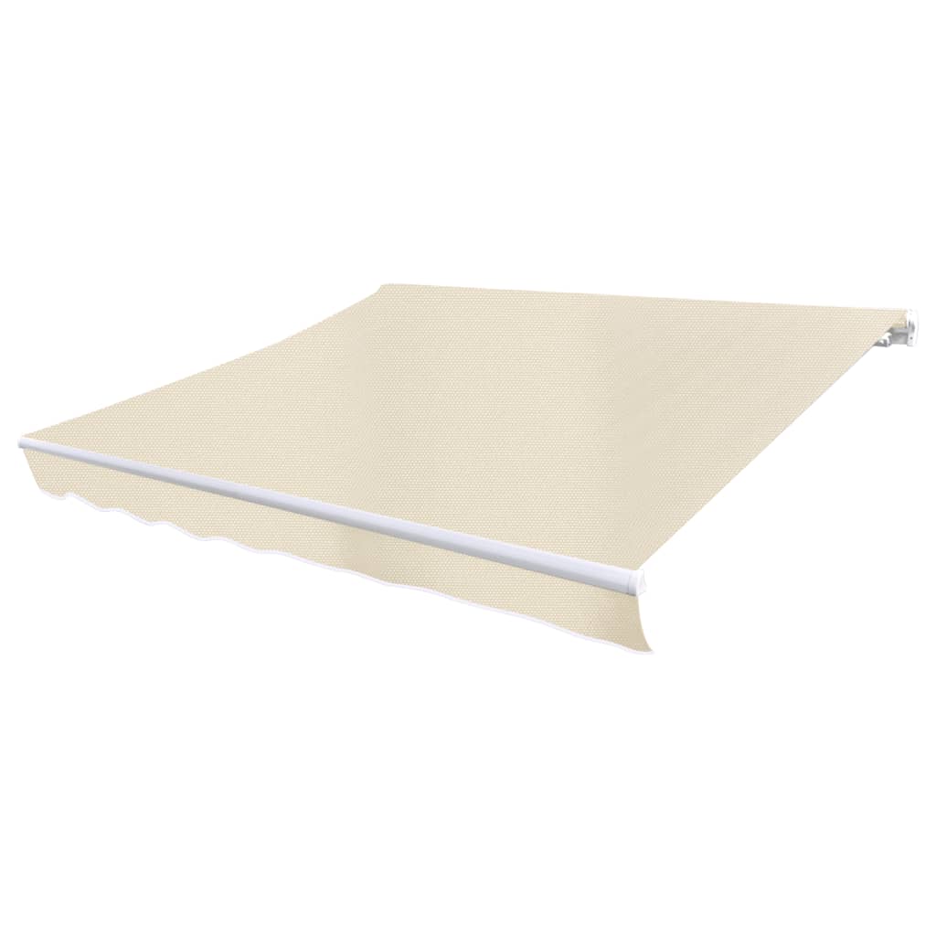Awning Top Sunshade Canvas Cream 13.1'x9.8' (Frame Not Included)