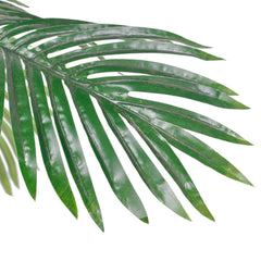 A 59-inch tall artificial Cycas palm tree with lifelike green fronds.