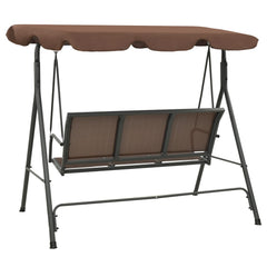Porch Swing Coffee Powder-coated steel frame Large