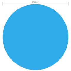 Round Pool Cover 192 inch PE Blue