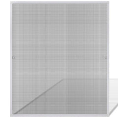 White aluminum insect screen window, 47.2x55.1 inches, with fiberglass mesh.