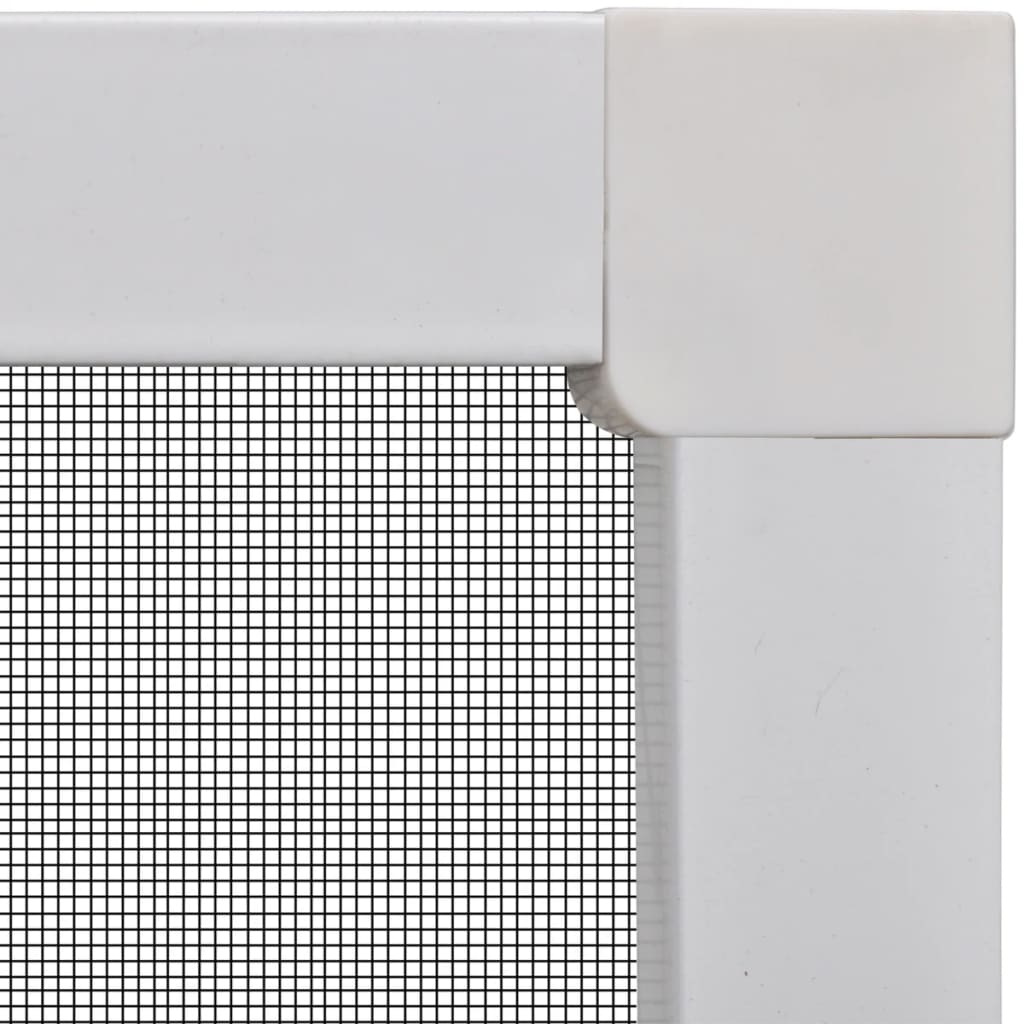 White aluminum insect screen window with fiberglass mesh, 47.2x55.1 inches.
