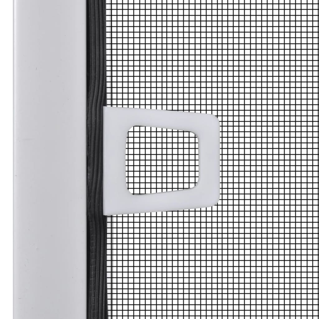 White aluminum insect screen window with fiberglass mesh and handle, 47.2x55.1 inches.