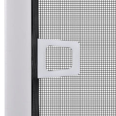 White aluminum insect screen window with fiberglass mesh and handle, 47.2x55.1 inches.