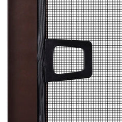 Brown aluminum insect screen window with fiberglass mesh, 51.2x59 inches.