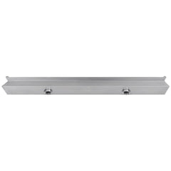 Stainless steel rectangular waterfall pool fountain, 47.2 inches long.