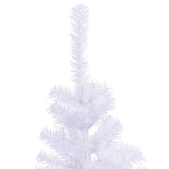 A 5-foot white artificial Christmas tree with 380 branches and a stand.