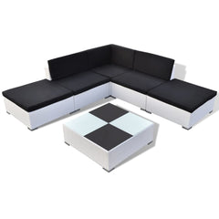Lounge Set White and Black