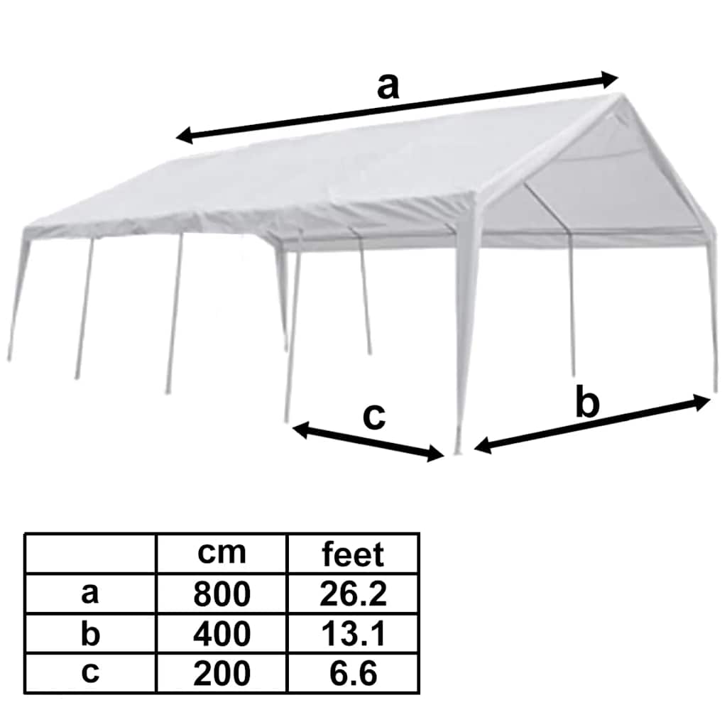Party Tent/Marquee White 26.2'x13.1'