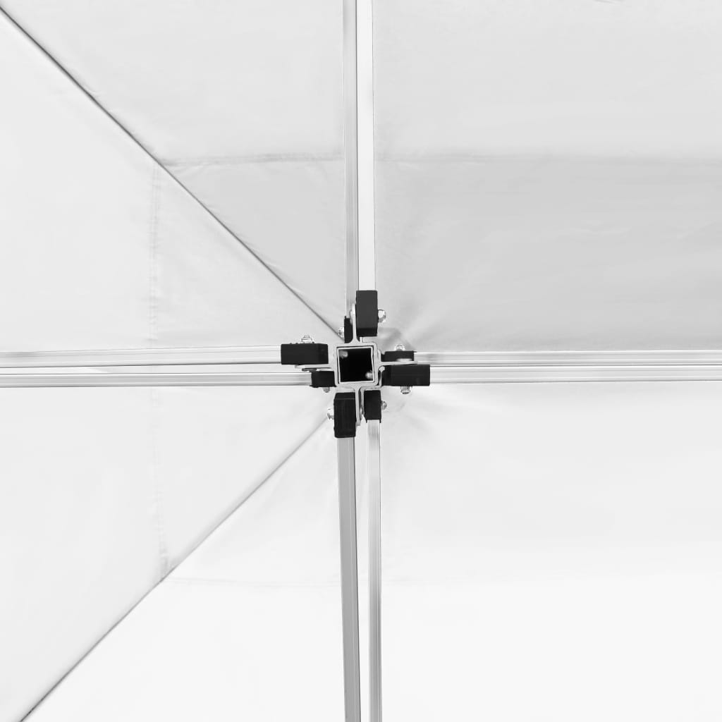 Professional Folding Party Tent with Walls Aluminum 14.8'x9.8' White
