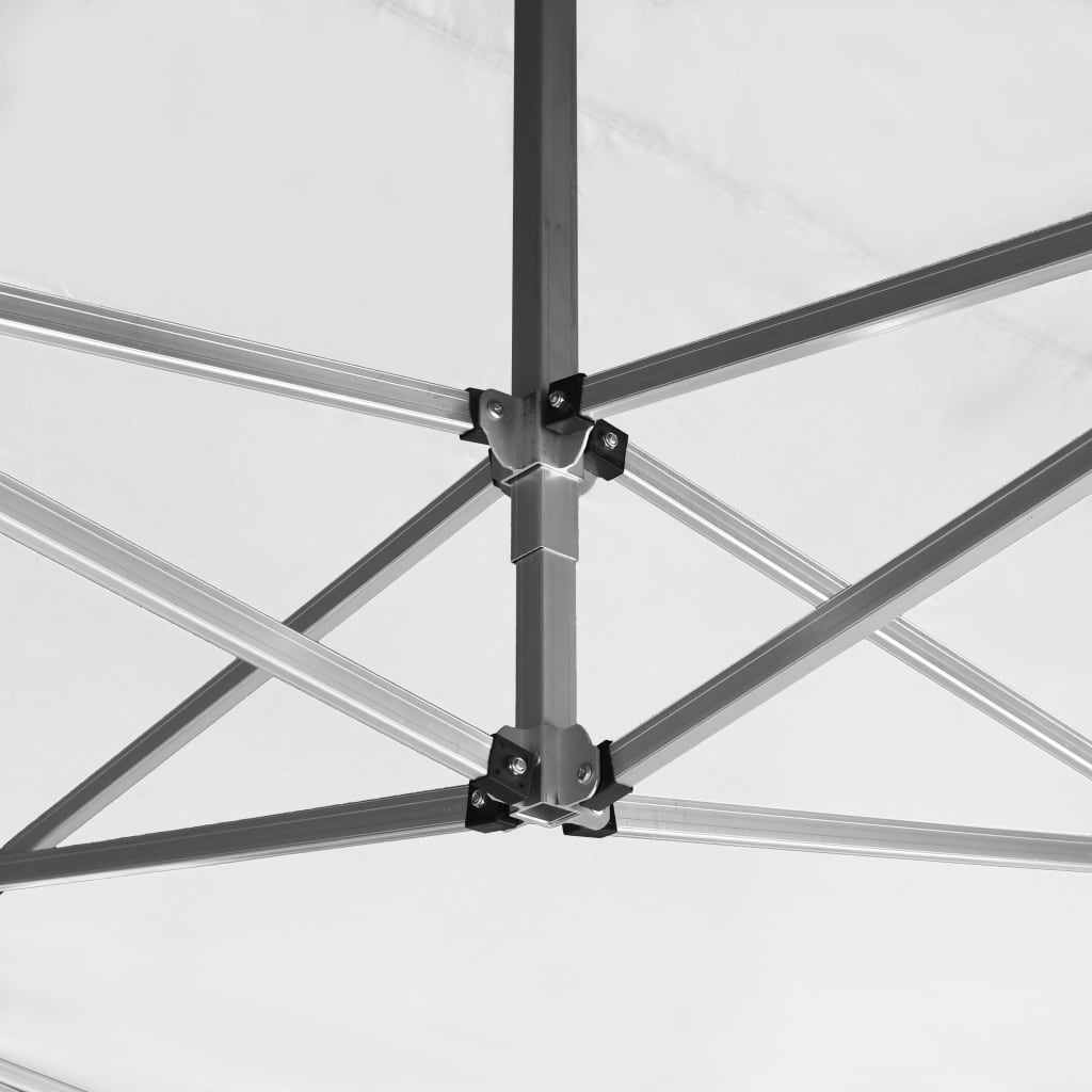 Professional Folding Party Tent with Walls Aluminum 14.8'x9.8' White
