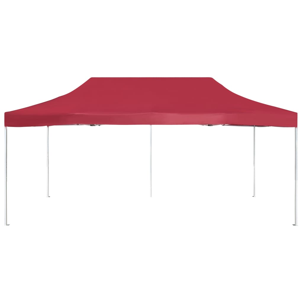 Professional Folding Party Tent Aluminum 19.7'x9.8' Wine Red