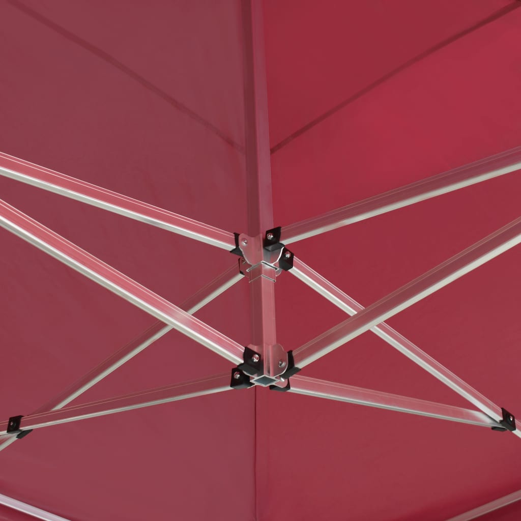 Professional Folding Party Tent Aluminum 19.7'x9.8' Wine Red