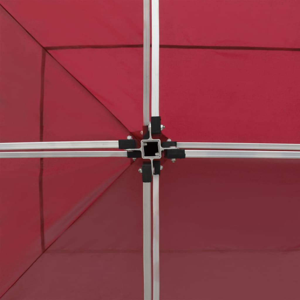 Professional Folding Party Tent Aluminum 19.7'x9.8' Wine Red