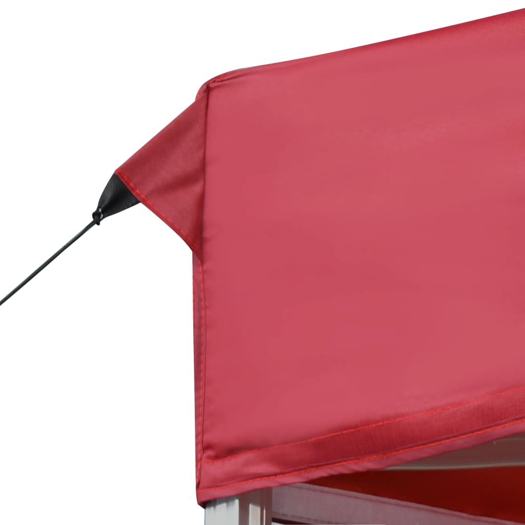 Professional Folding Party Tent Aluminum 19.7'x9.8' Wine Red