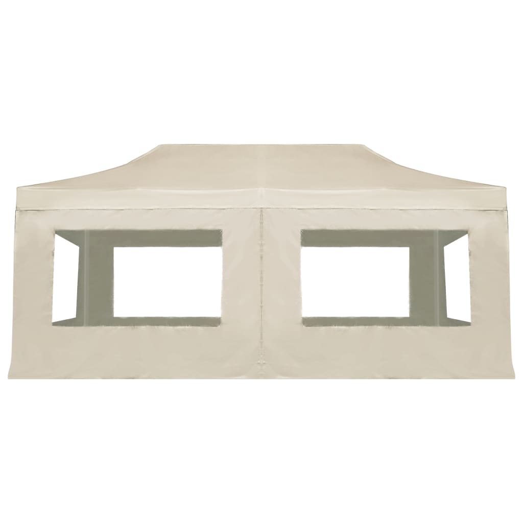 Professional Folding Party Tent with Walls Aluminum 19.7'x9.8' Cream
