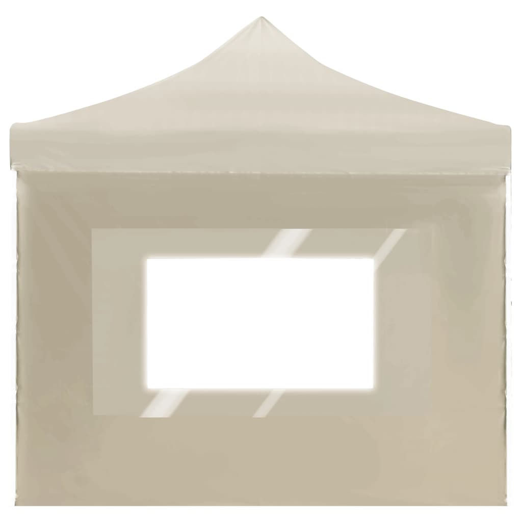 Professional Folding Party Tent with Walls Aluminum 19.7'x9.8' Cream