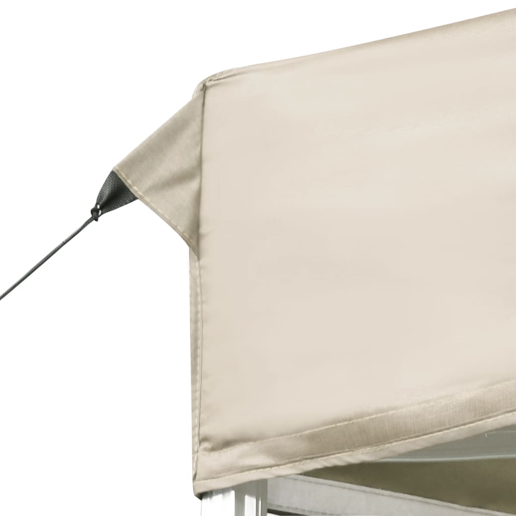 Professional Folding Party Tent with Walls Aluminum 19.7'x9.8' Cream