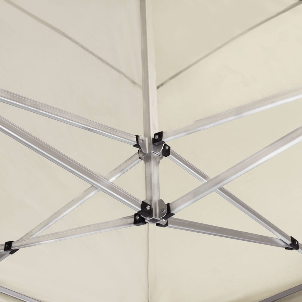 Professional Folding Party Tent with Walls Aluminum 19.7'x9.8' Cream