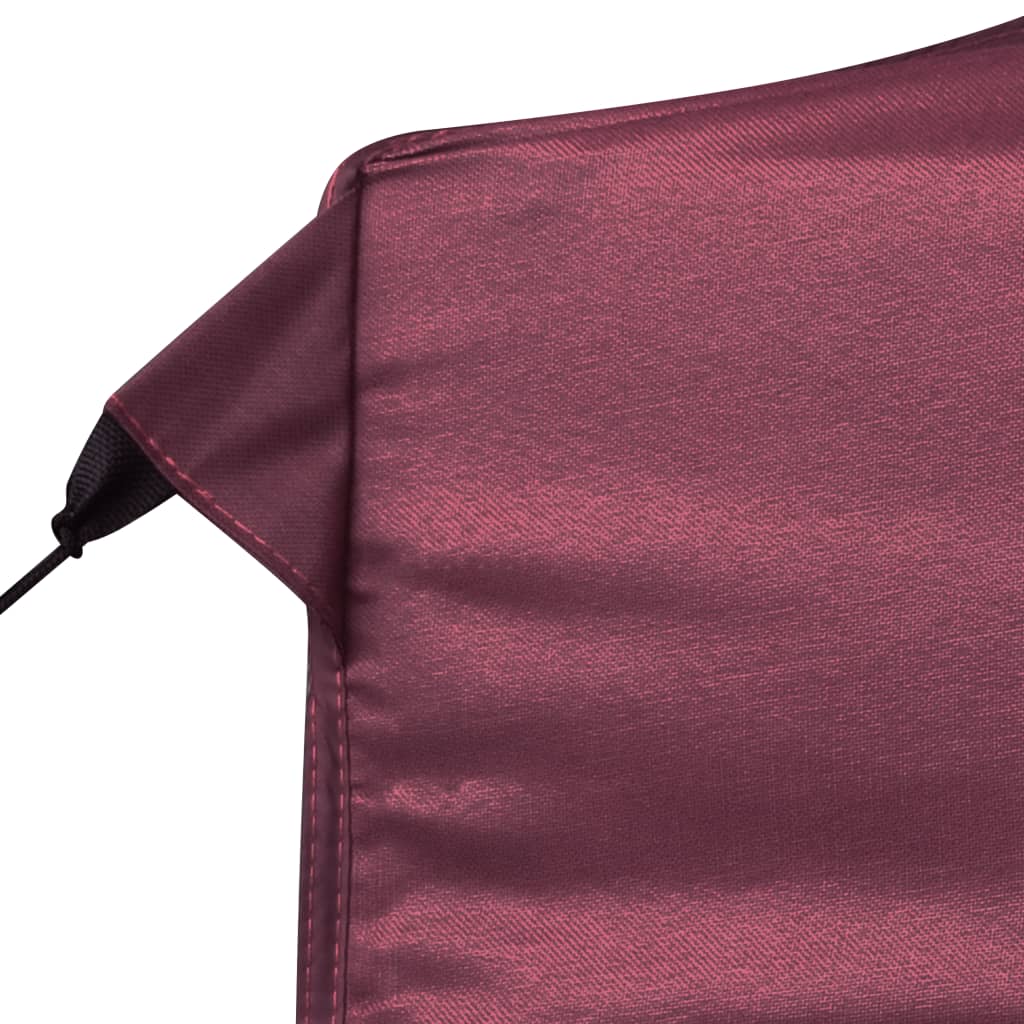 Professional Folding Party Tent with Walls Aluminum 19.7'x9.8' Wine Red