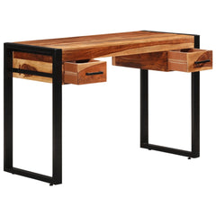 Desk Brown Solid Acacia wood, Powder-coated steel Medium Desk