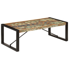 Coffee Table Multicolor Solid Reclaimed Wood 47.2 in long Durable