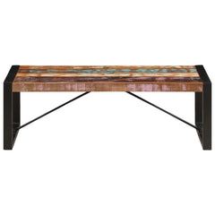Coffee Table Multicolor Solid Reclaimed Wood 47.2 in long Durable