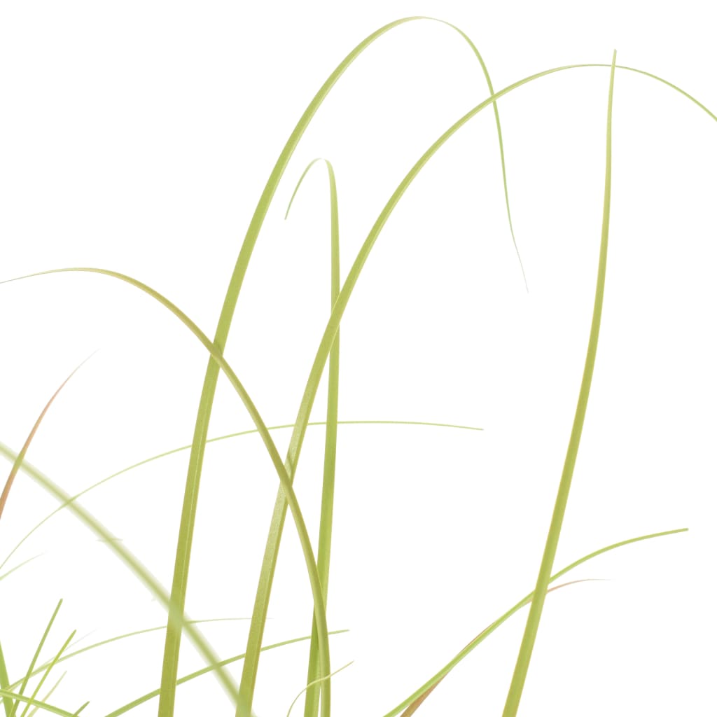 37.4-inch artificial grass plant in brown-green hues in a black pot.