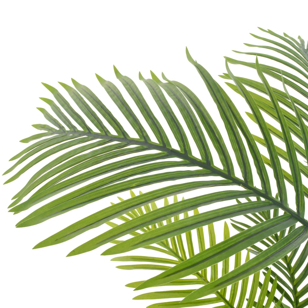 A 47.2-inch tall artificial green palm plant in a pot with lifelike fronds.