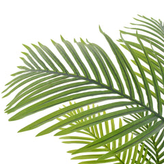 A 47.2-inch tall artificial green palm plant in a pot with lifelike fronds.