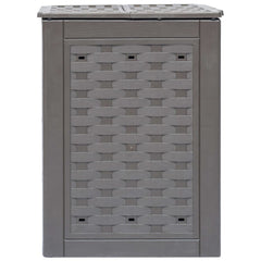 Garden Composter Brown 23.6x23.6x32.7 79.3gal Plastic Rattan