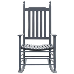 Rocking Chair Grey Poplar hardwood Standard Rocking Chair