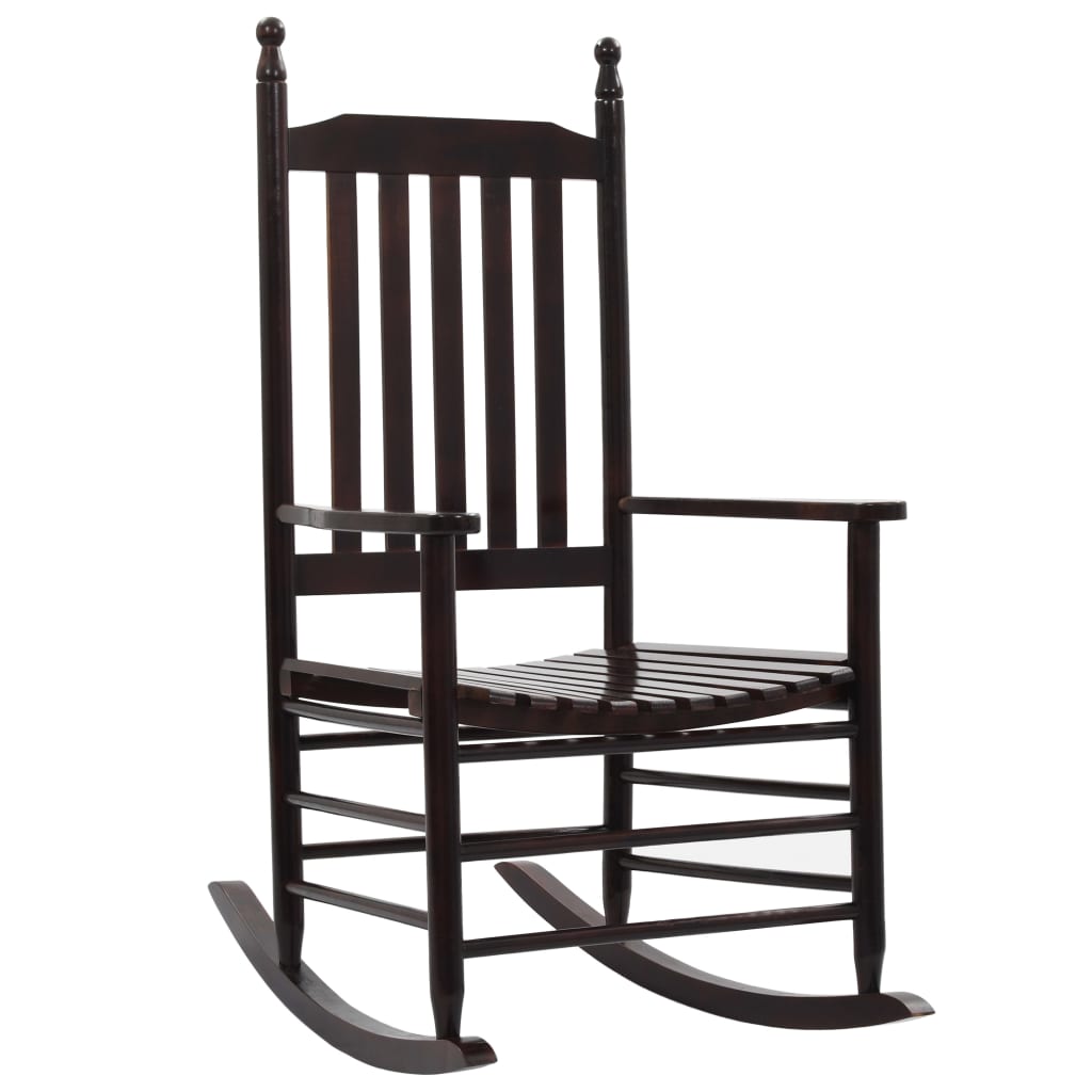 Rocking Chair Brown Poplar hardwood Standard Durable