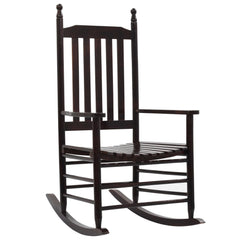 Rocking Chair Brown Poplar hardwood Standard Durable
