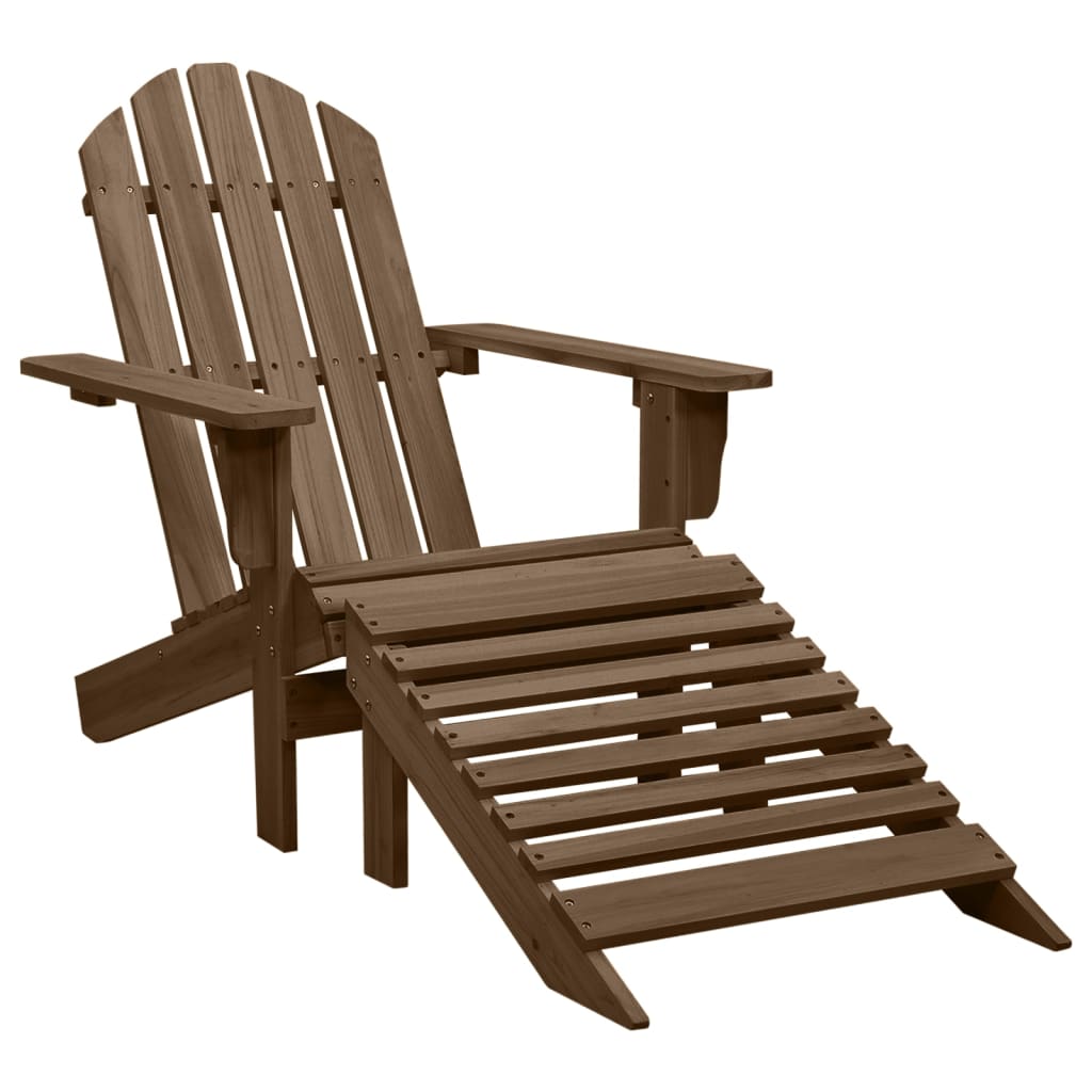 Garden Chair Brown Hardwood Large Durable Garden Chair