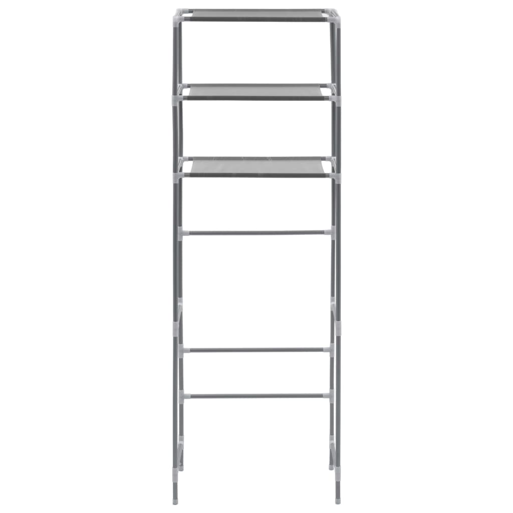 3-Tier Storage Rack over Toilet Silver 20.9x11x66.5