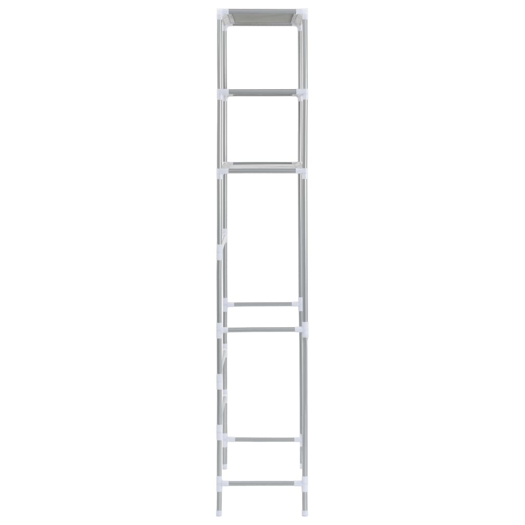 3-Tier Storage Rack over Toilet Silver 20.9x11x66.5