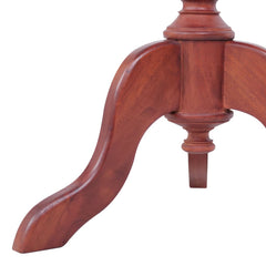 Side Table Brown Solid Mahogany Wood Medium Durable Side Table